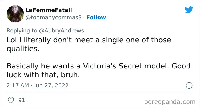 People Are Roasting This Guy's Insane Demands For Women In His Tinder Bio, Here Are 50 Of The Most Savage Tweets