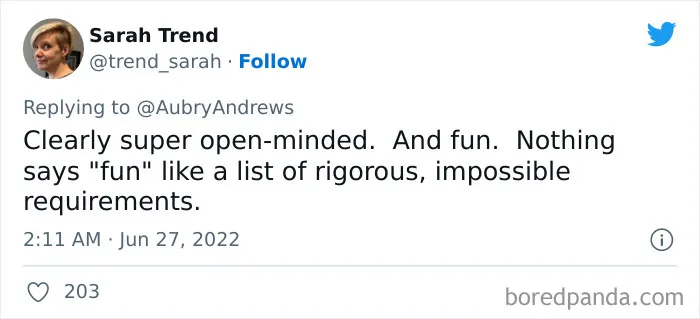 People Are Roasting This Guy's Insane Demands For Women In His Tinder Bio, Here Are 50 Of The Most Savage Tweets