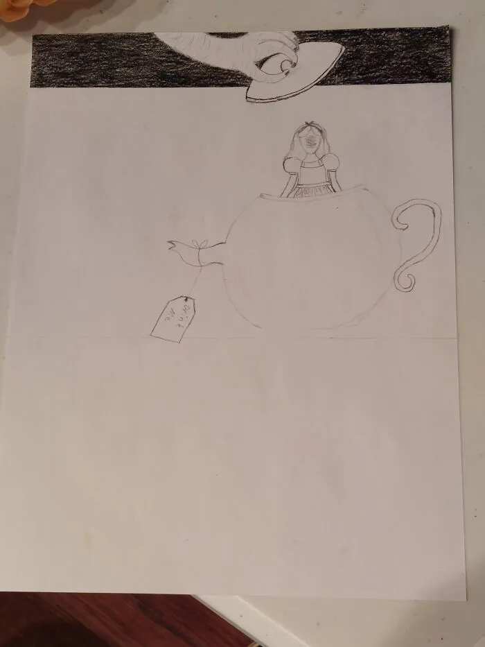 Me Again, An Unfinished Concept Art For Alice In Wonderland. Alice Herself Is Finished Tho