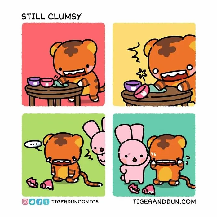 I Created Comics About A Tiger And Bunny Inspired By My Life With My Husband (30 Pics)
