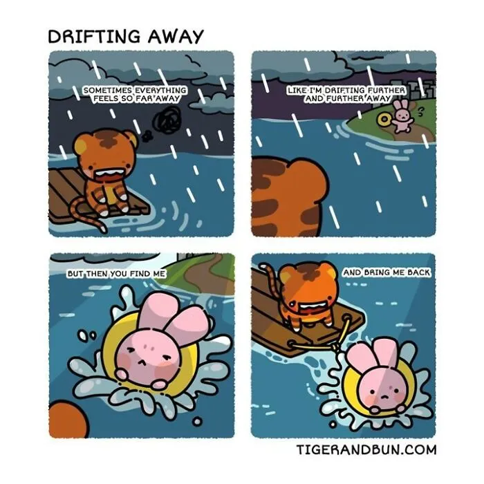 I Created Comics About A Tiger And Bunny Inspired By My Life With My Husband (30 Pics)