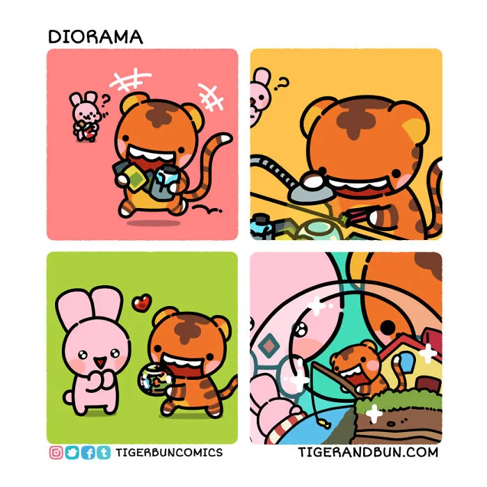 I Created Comics About A Tiger And Bunny Inspired By My Life With My Husband (30 Pics)