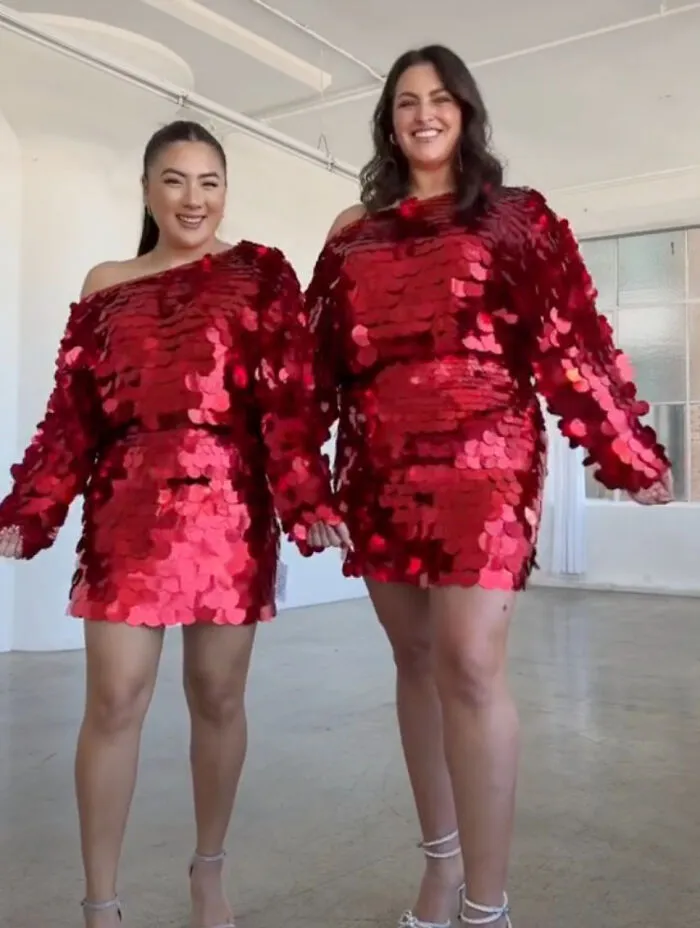 Estas mujeres comparan las tallas XL y XS de la misma ropa y sus videos se hacen virales