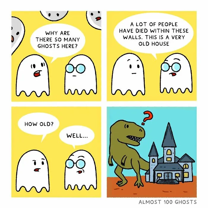 This Artist Makes Adorable Comics Showing The Funny Side Of The Afterlife (35 Pics)