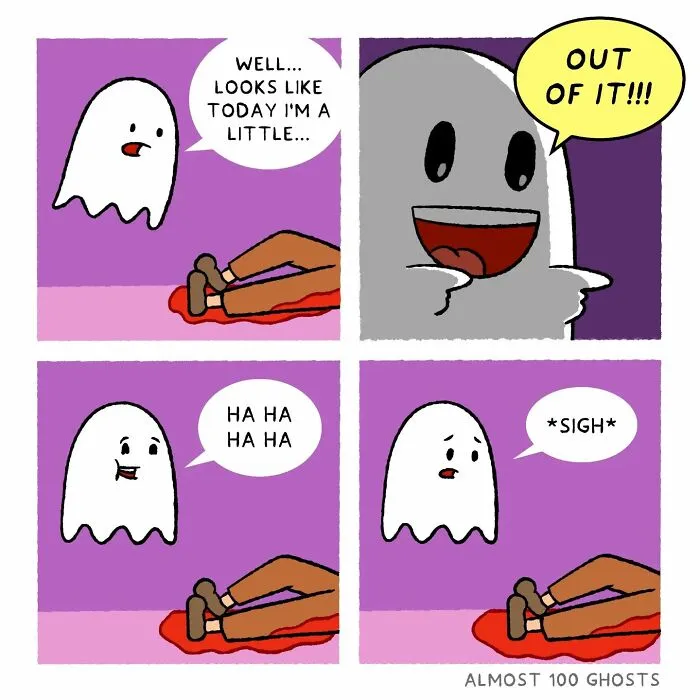 This Artist Makes Adorable Comics Showing The Funny Side Of The Afterlife (35 Pics)