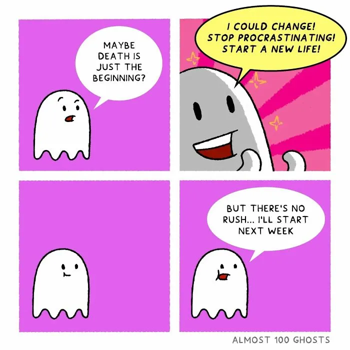 This Artist Makes Adorable Comics Showing The Funny Side Of The Afterlife (35 Pics)