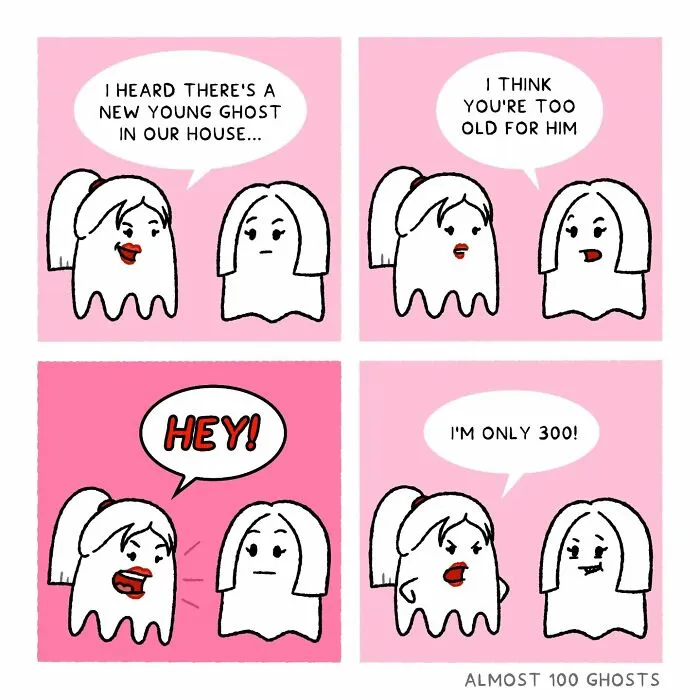 This Artist Makes Adorable Comics Showing The Funny Side Of The Afterlife (35 Pics)