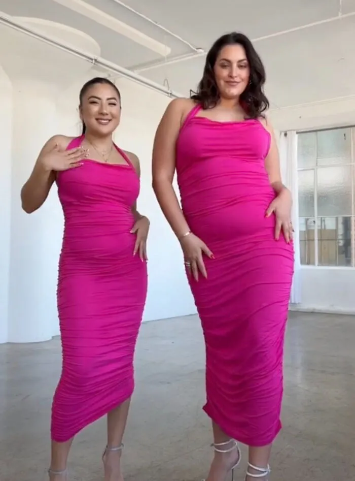 Estas mujeres comparan las tallas XL y XS de la misma ropa y sus videos se hacen virales