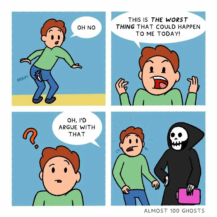 This Artist Makes Adorable Comics Showing The Funny Side Of The Afterlife (35 Pics)