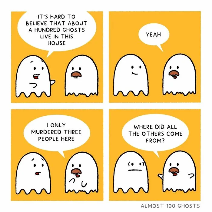 This Artist Makes Adorable Comics Showing The Funny Side Of The Afterlife (35 Pics)