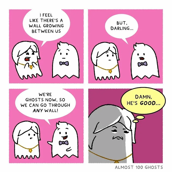 This Artist Makes Adorable Comics Showing The Funny Side Of The Afterlife (35 Pics)