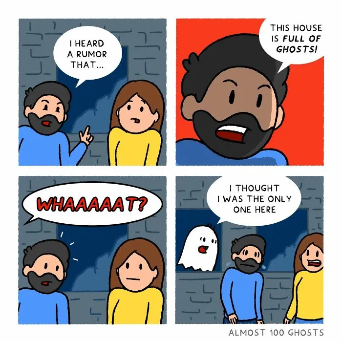 This Artist Makes Adorable Comics Showing The Funny Side Of The Afterlife (35 Pics)
