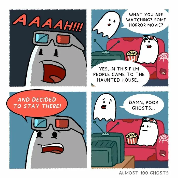 This Artist Makes Adorable Comics Showing The Funny Side Of The Afterlife (35 Pics)