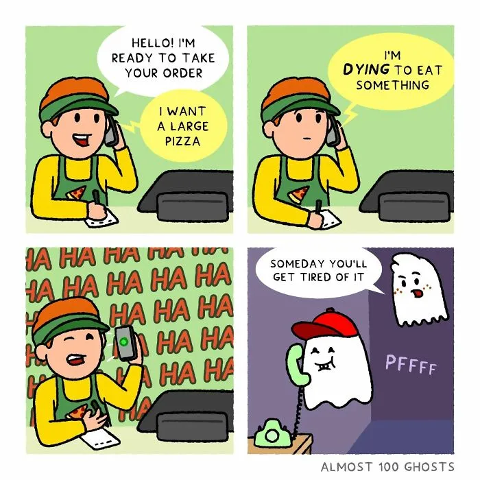 This Artist Makes Adorable Comics Showing The Funny Side Of The Afterlife (35 Pics)