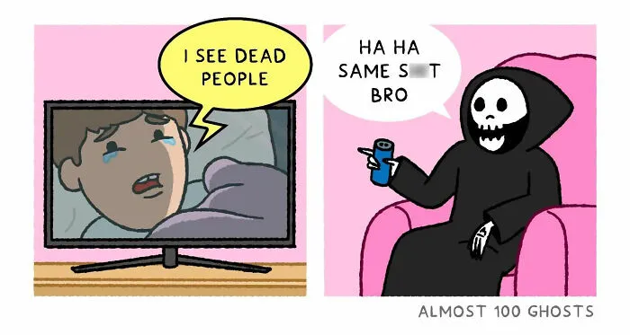 This Artist Makes Adorable Comics Showing The Funny Side Of The Afterlife (35 Pics)