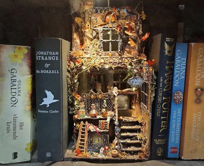 My First Book Nook Is A Little Magic Shop. Yes, It Has An Eye And I Desperately Want To Live There