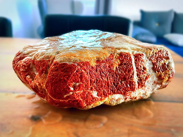 Encontré un trozo de roca que parece un filete