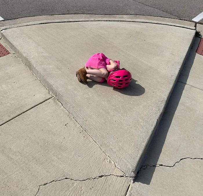 My Daughter. Dad, It Looks Like A Giant Piece Of Pizza. I’ll Be The Round Pepperoni