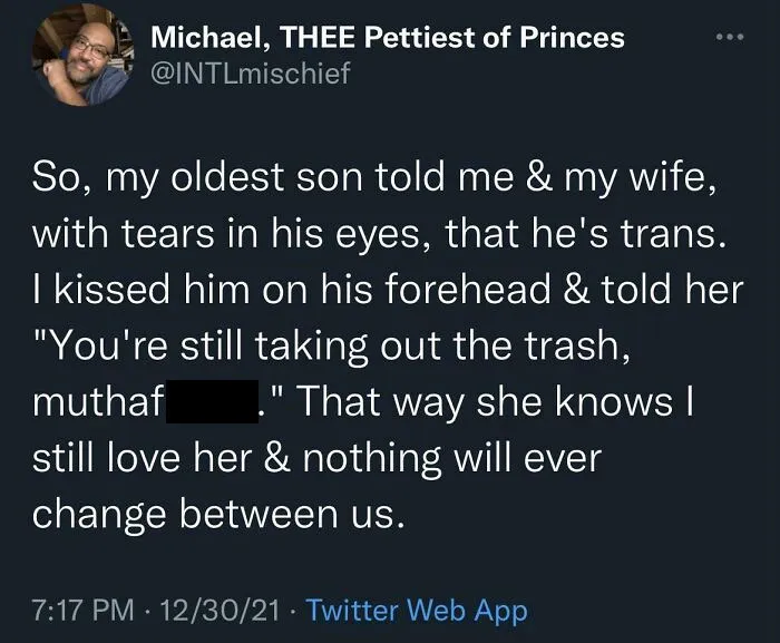 Unexpected Coming Out Story