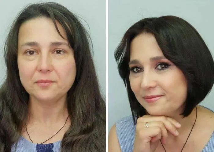 A Makeup Artist And Hairstylist Post 30 Before-And-After Shots Of Clients Who Told Them To "Do Something" (New Pics)