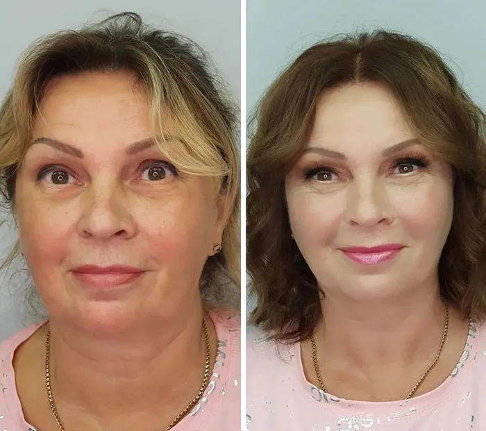 A Makeup Artist And Hairstylist Post 30 Before-And-After Shots Of Clients Who Told Them To "Do Something" (New Pics)