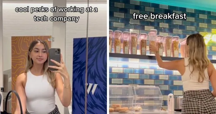 "It’s A Trick To Keep You At Work 24/7": Worker Tries To Flex With 'Cool Perks' Her Tech Company Provides, Doesn't Get Jealous Response She Expected