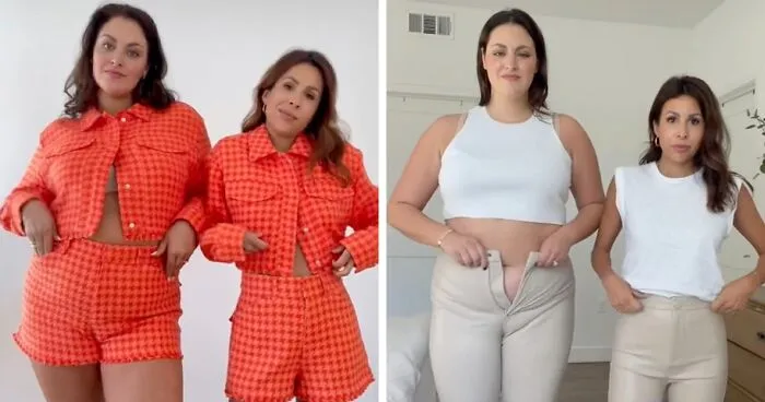 Women Compare XL And XS Sizes Of The Same Clothes, And Their Videos Go Viral