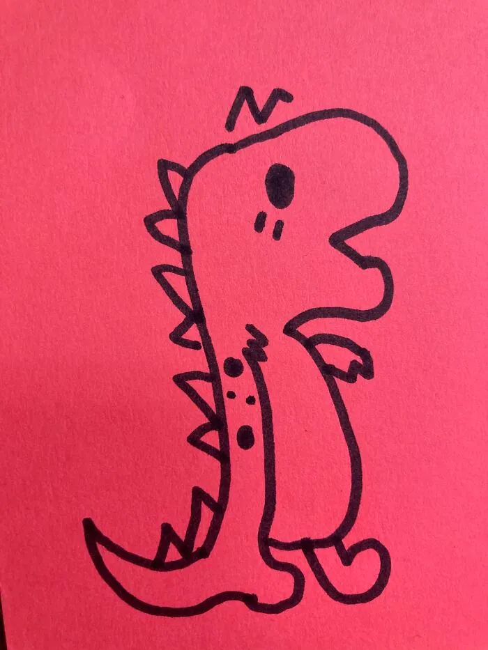 A Dino Drawing Lol 😂