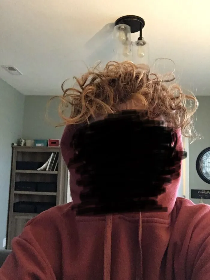 My Hair Is Actually Long But Had It Up For A Skit Me And My Friends Were Doing