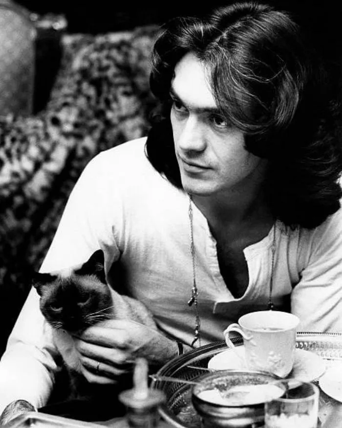 El cantante italiano Riccardo Fogli, 1974