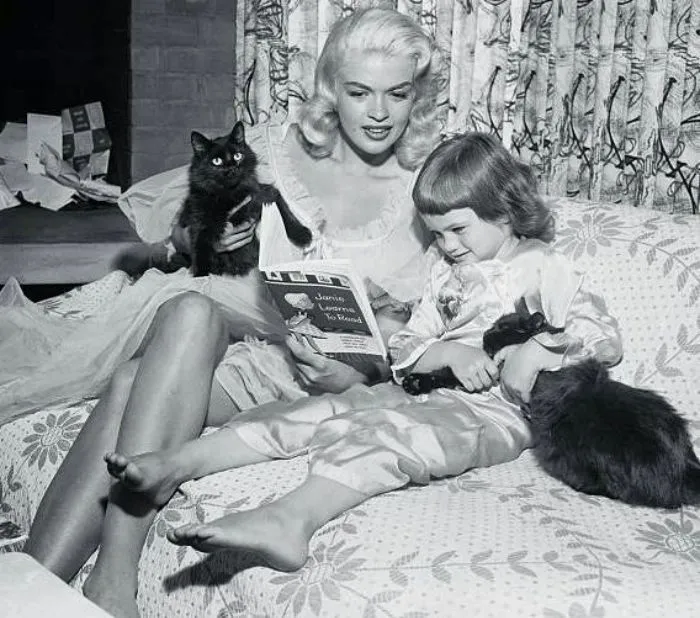 La actriz Jayne Mansfield, 1955