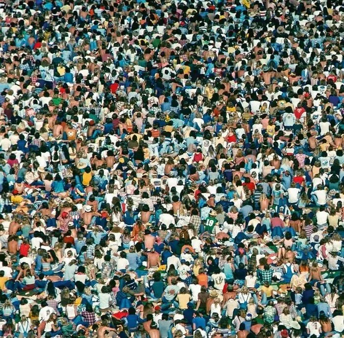 The Crowd At A LED Zeppelin Concert In Oakland, California, 1977 (By Kevin C. Goff)