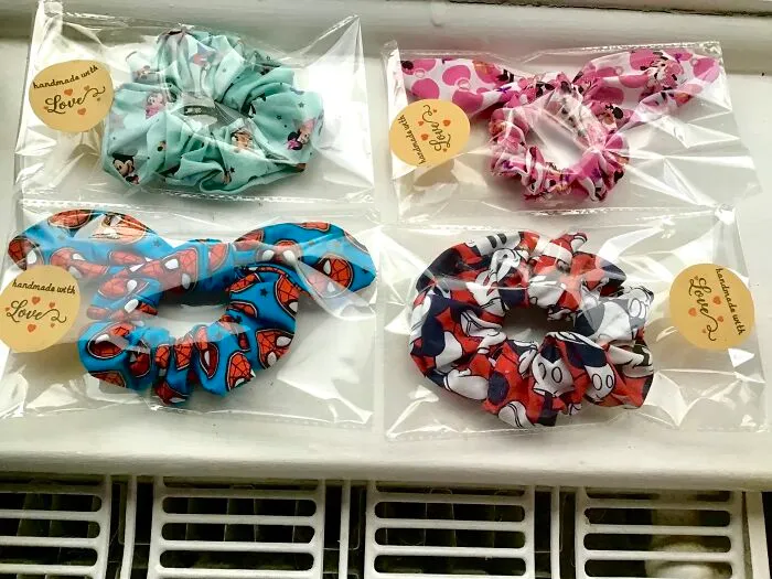Some Scrunchies For A Little Girl’s First Visit To Disneyland
