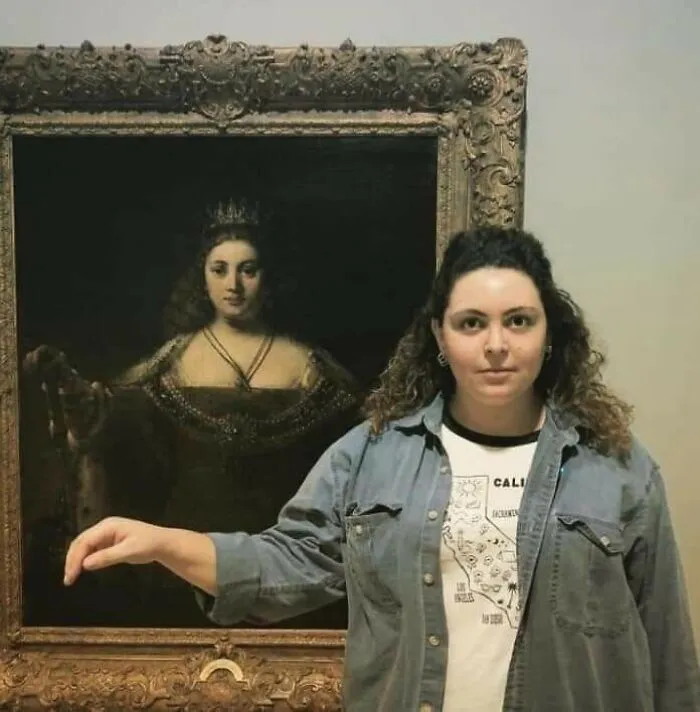 People Online Are Sharing Pictures Of Art Pieces In Museums That Look Like Them