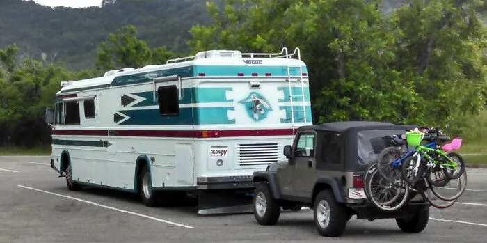Rv Towing A Jeep