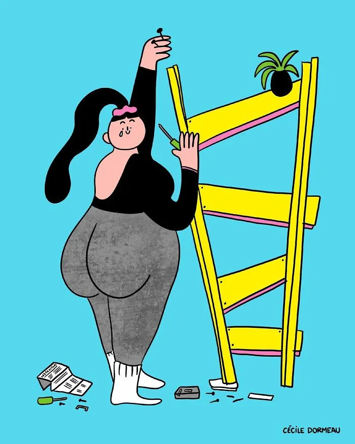 Esta artista francesa crea ilustraciones que desafían los estándares sociales para las mujeres (16 imágenes nuevas)