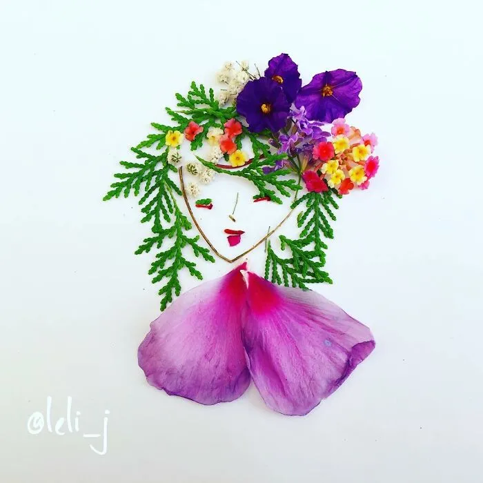 I Make Art From Fresh And Dried Flowers (34 Pics)