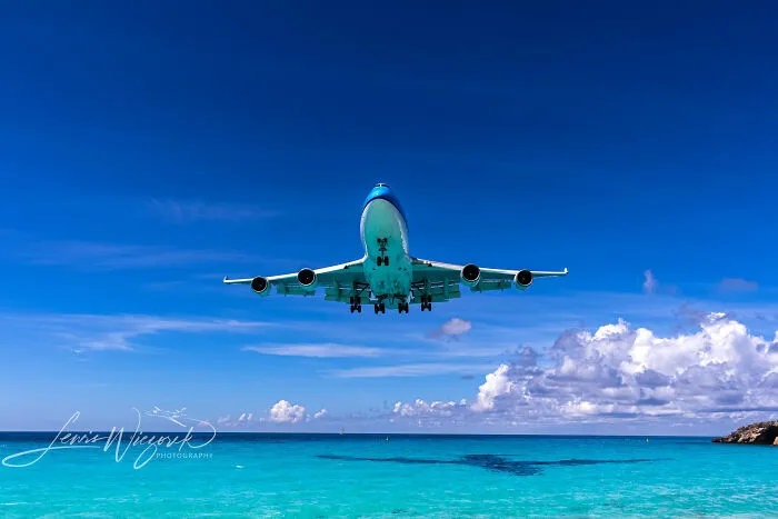 Maho Beach In Sint Maarten.