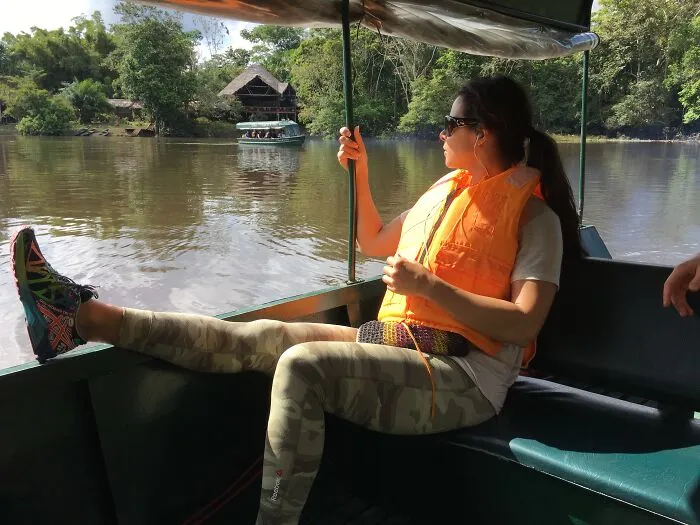 Banks Of The Amazon River In Peru