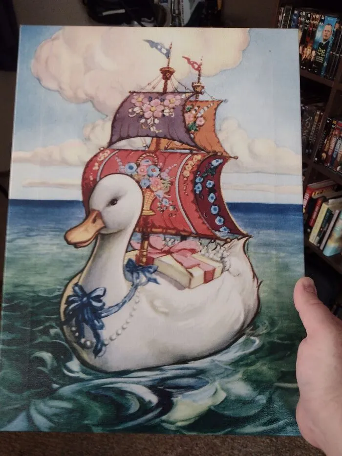 Saw This At Goodwill. It Was Too Ducking Cool To Leave Behind.