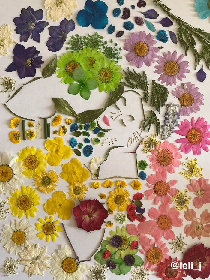 I Make Art From Fresh And Dried Flowers (34 Pics)