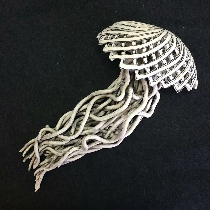 Artist Created These 61 Porcelain Sculptures That Appear As If They Belong In A Drawing