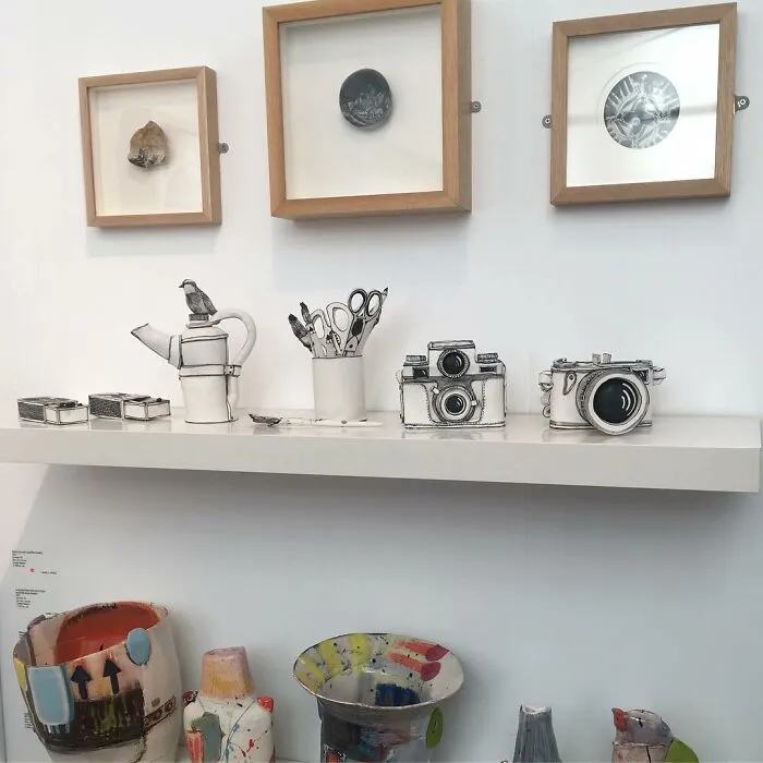 Artist Created These 61 Porcelain Sculptures That Appear As If They Belong In A Drawing
