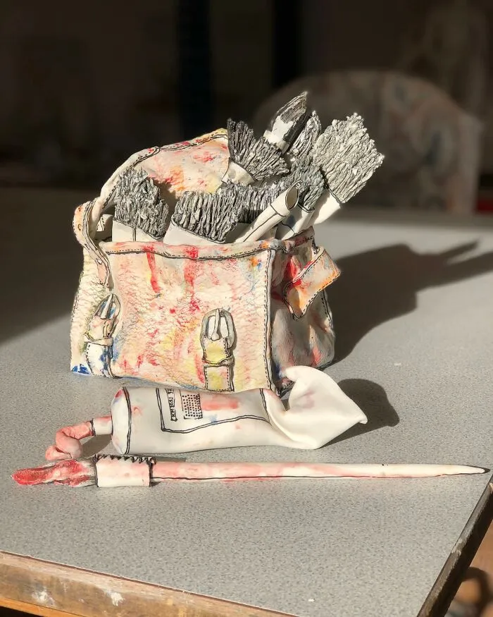 Artist Created These 61 Porcelain Sculptures That Appear As If They Belong In A Drawing
