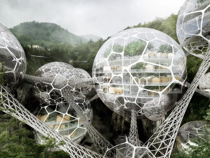 Skyscraper Injects New Life To Tiankeng