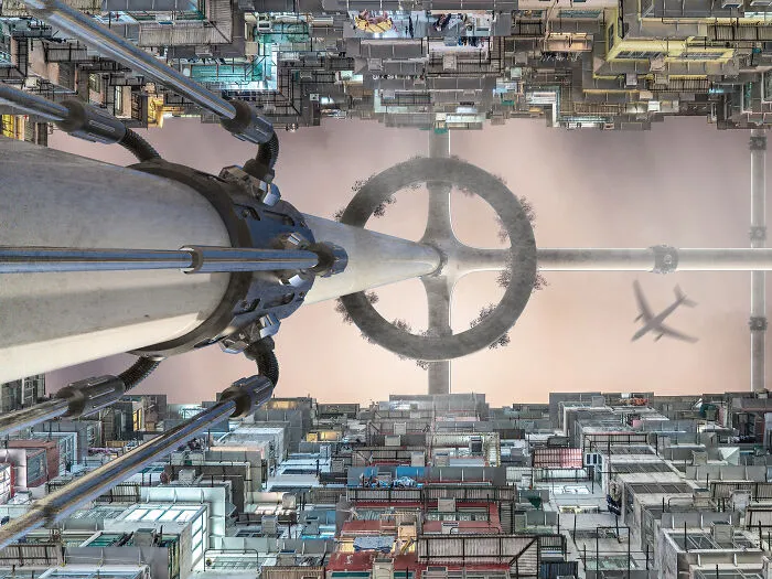 Connecting Skyscrapers In Hong Kong Through Infrastructure