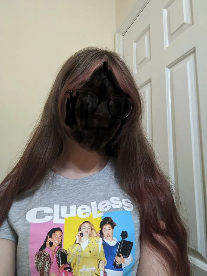 I Just Recently Got Curtain Bangs For The First Time, But I'm Not Sure They're Very Visible In This Photo With Marking My Face Out