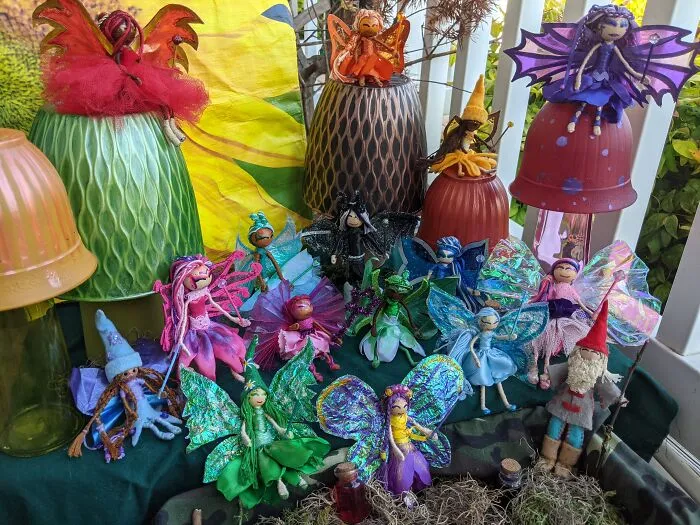 Bendy Fairy Dolls (& Gnome). I'm Working On A Few More Fairies, Some Mermaids And I Want To Make A Few More Gnomes Since The First Came Out So Good. Each One Is Unique. This Shows The Variety, But You Can't Really See All The The Cute Little Details So We'll.