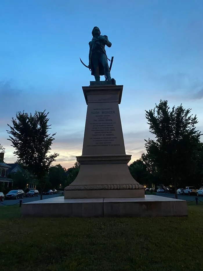 Statue Of Hugh Mercer In Fredericksburg, Virginia