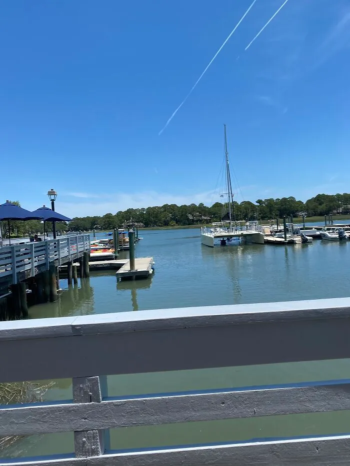 Outside The Salty Dog Café In Hilton Head, South Carolina